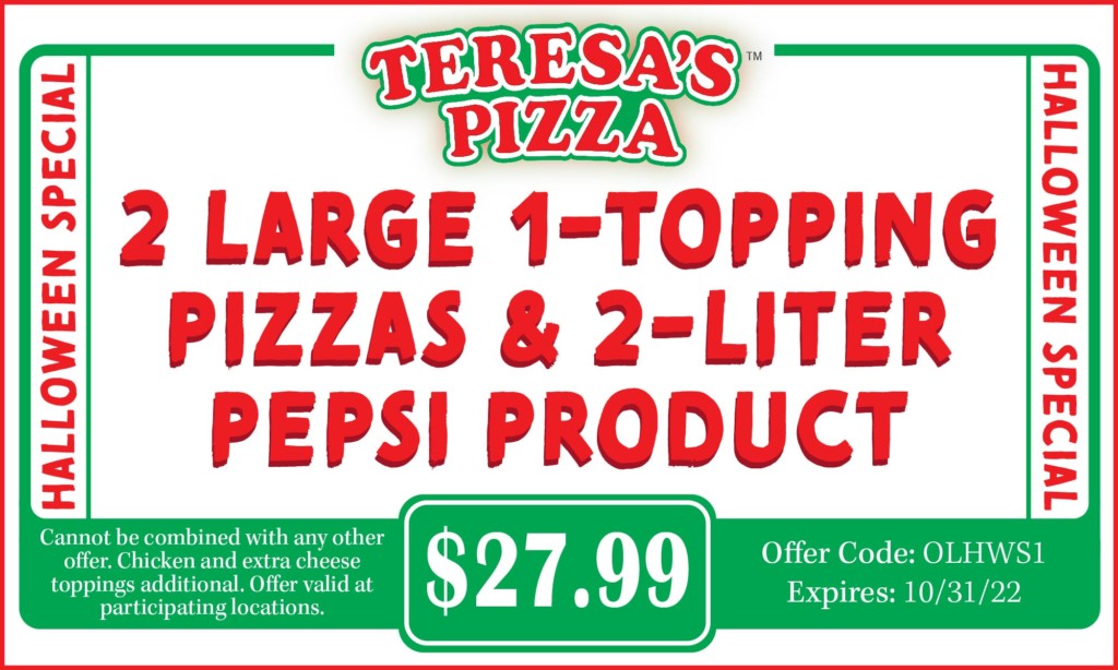 Coupons and Discounts for Teresa's Pizza, Wings and Subs